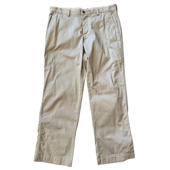 J.Crew Mercantile Relaxed-fit Flex Pant in Khaki Size 34x30 - Picture 2 of 4